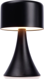 Lampe de table LED sans fil en métal 20,5 cm – noire