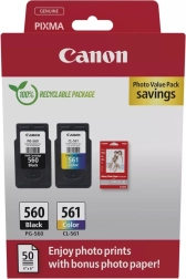 Canon PG-560/CL-561 Photo Value set avec papier photo