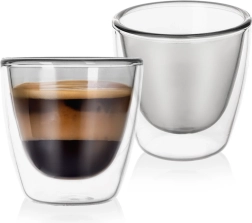 Verres thermiques à double paroi pour espresso Double 90 ml, 2 pcs