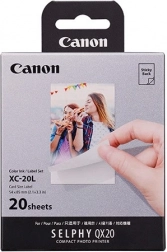 Lot de papier et d’encre pour imprimante Canon SELPHY QX20