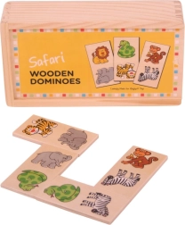 Bigjigs Toys Domino en bois Safari