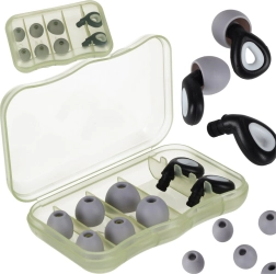 Bouchons d’oreilles en silicone avec réduction du bruit, lot de 3 tailles