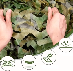 Filet de camouflage moro 3 × 6 m – toile d’ombrage et de protection pour jardin et activités outdoor