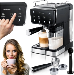 Machine à expresso à levier avec mousseur à lait 20 bars BERDSEN BD-773 noir