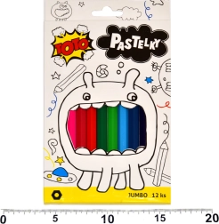 Crayons Jumbo hexagonaux 12 pcs