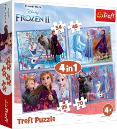 Puzzle 4-en-1 FROZEN 2 – Voyage vers l’inconnu