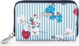 Portefeuille femme Navy Flowers