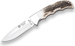 Couteau de chasse pliant JOKER NC19 Terrier, bois de cerf, 9 cm
