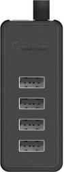 Orico hub USB avec 4 ports USB 2.0 (noir)