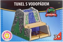 Tunnel en bois avec cascade Maxim