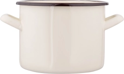 Casserole émaillée Silesia 2,2 l, 16 cm, crème