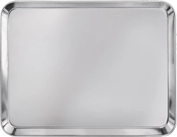 Plateau de service en acier inoxydable 26,7 × 20,5 cm