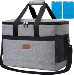 Sac isotherme 20 L avec blocs réfrigérants – gris