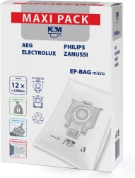 Micro sacs pour aspirateur 12+2 EP-BAG Maxi Pack