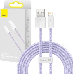 Baseus Dynamic câble tressé USB–Lightning 2 m, 2,4 A, violet