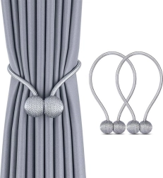 AG701 support de rideaux gris 2 pcs