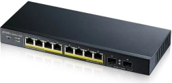 Zyxel GS1900-10HP v2 switch gigabit PoE 8x RJ-45 + 2x SFP, 70 W, 802.3at