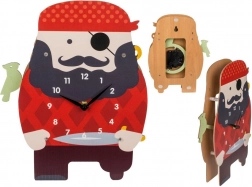 Horloge murale en forme de pirate