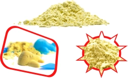 Sable cinétique magique pour enfants 1 kg – Jaune