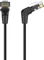 Câble réseau Vention UTP Cat6 RJ45 avec connecteur pivotant à 90°, 5 m, noir