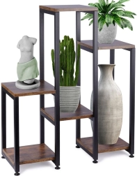 Support de plantes métallique multi-niveaux 80 cm