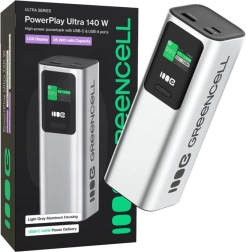 Powerbank 25200 mAh avec charge rapide 140 W PD GREEN CELL PowerPlay Ultra
