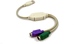 Adaptateur USB vers 2x PS/2 (clavier et souris)