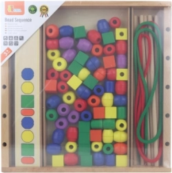 Jeu éducatif en bois VIGA Perles logiques, 104 pièces Montessori