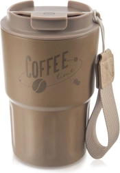 Mug isotherme 420 ml Coffee Time marron