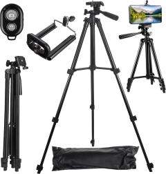 trépied pour téléphone avec télécommande bluetooth 4-en-1