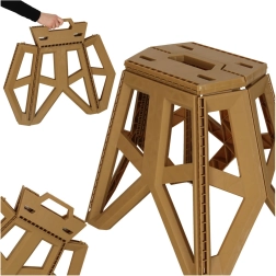 Tabouret de camping pliant 40 cm – beige