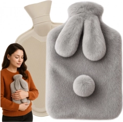 Bouillotte en caoutchouc avec lapin en peluche 1,8 l RUHHY