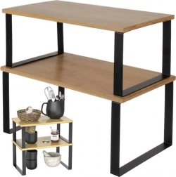 Étagère de cuisine en bambou Ruhhy – 2 pièces