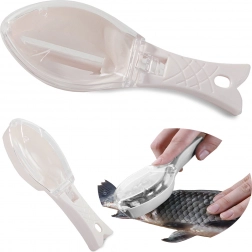 Écailleur à poisson avec bac récupérateur d’écailles