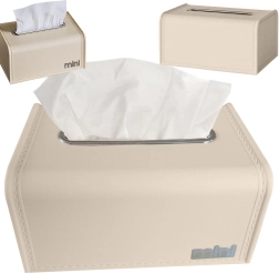 Boîte à mouchoirs avec ressort métallique