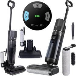 Aspirateur laveur sans fil RUHHY Lixo 200 W avec fonction d’auto-nettoyage