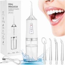 Irrigateur dentaire sans fil 230 ml avec 4 canules et 3 modes - 1 pièce