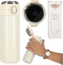 Thermomug avec bec verseur LED 420 ml beige