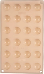 Moule en silicone pour pralinés et chocolats, beige, 30 × 17,5 × 1,5 cm