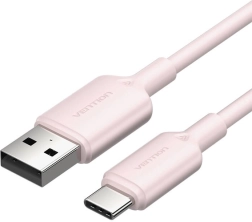 Câble USB‑A vers USB‑C 3 A 1 m rose Vention