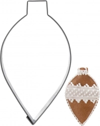 Emporte-pièce en acier inoxydable boule de Noël 9 cm