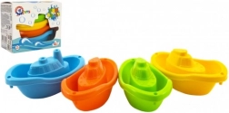 Jouets de bain colorés pour enfants - petits bateaux en plastique