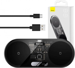 Chargeur sans fil Baseus avec écran LED numérique, 20 W