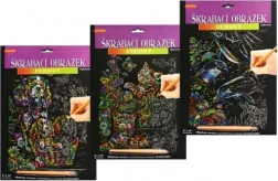 Image à gratter arc-en-ciel Chiens 20x25 cm