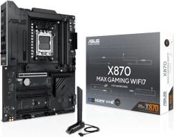 Asus X870 Max Gaming WiFi 7 – carte mère AM5 avec DDR5, HDMI et USB‑C