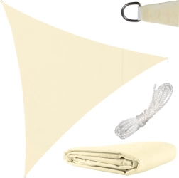 Voile d’ombrage triangulaire 3 × 3 × 3 m beige