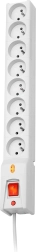 Parafoudre Lestar LX 810 avec 8 prises et câble 5 m - gris