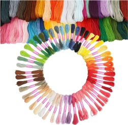 MAALEO ensemble de fils colorés pour broderie 50 couleurs