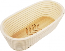 Banneton en rotin pour levée du pain 1,5 kg, 32 × 15 × 9 cm