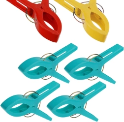 Pinces pour serviette de plage, lot de 4 pièces